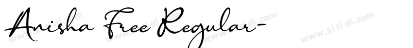 Anisha Free Regular字体转换